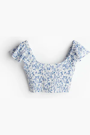 H&M MAMA Lyhyt smokkirypytetty pusero