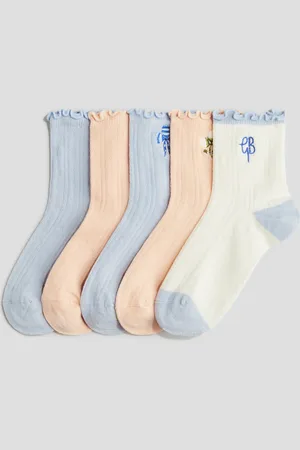 H&M 5 paria overlock-reunaisia pointelle-sukkia