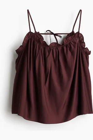 H&M Röyhelöreunainen naruolkaintoppi
