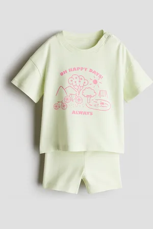 H&M Kaksiosainen puuvillatrikoinen setti