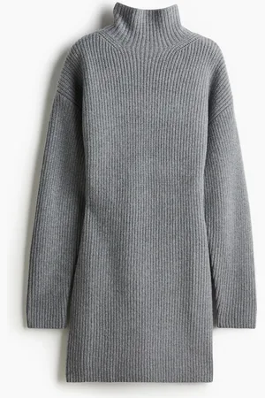H&M Kashmirsekoitteinen puolipoolomekko
