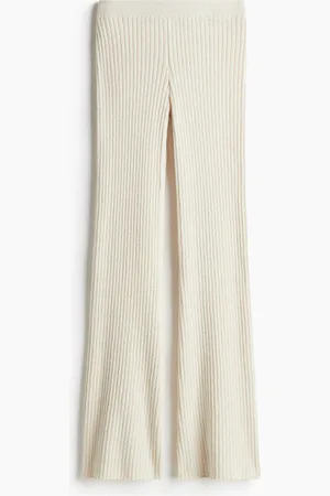 H&M Levenevät ribbineulehousut