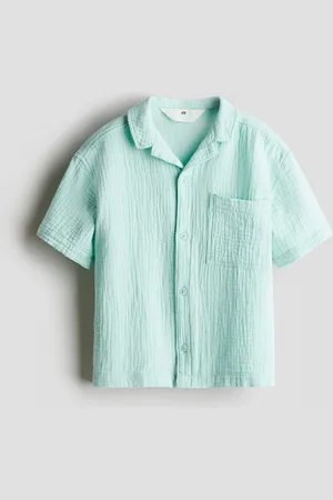 H&M Puuvillamusliininen laakakauluspaita