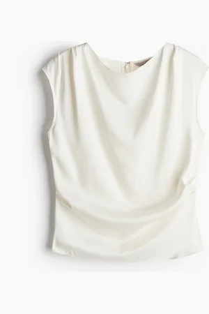 H&M Poimutettu satiinipusero