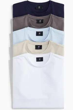H&M 5 kpl T-paitoja Slim Fit