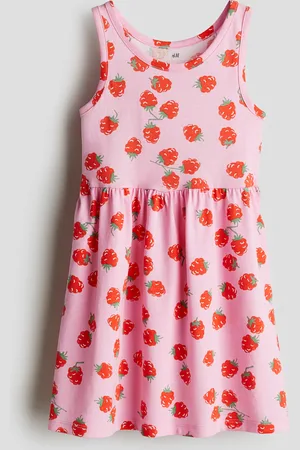 H&M Kuviollinen puuvillamekko