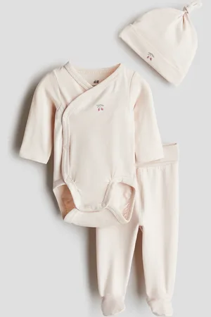 H&M Kolmiosainen puuvillatrikoinen setti