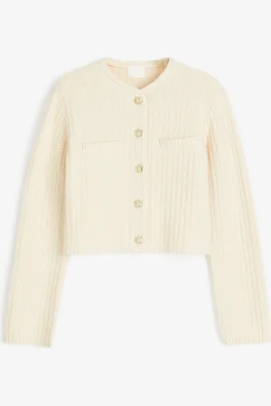H&M Lyhyt kuvioneuletakki