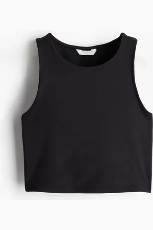H&M Lyhyt mikrokuituinen toppi