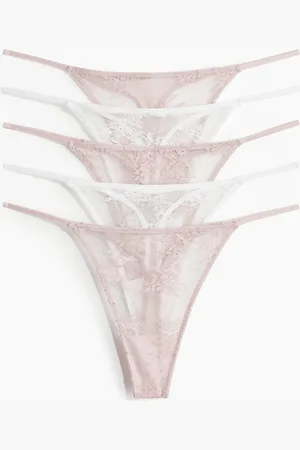 H&M 5 kpl pitsisiä tanga-string-alushousuja