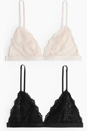 H&M 2 kpl pehmustamattomia pitsirintaliivejä