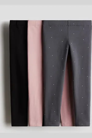 H&M 3 kpl harjattusisäpintaisia trikooleggingsejä