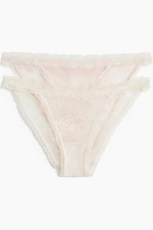 H&M 2 kpl pitsisiä tanga-alushousuja
