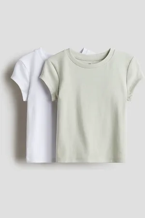 H&M 2 kpl puuvillatrikoisia puseroita