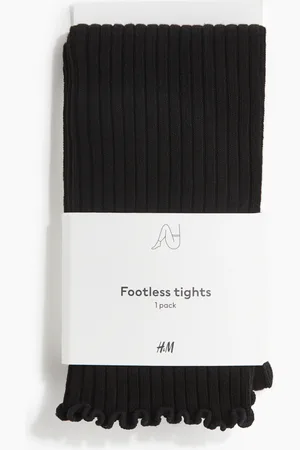 H&M Terättömät ribbineulesukkahousut