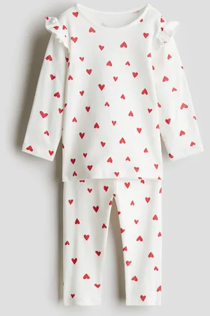 H&M Painokuvallinen puuvillapyjama - Punainen