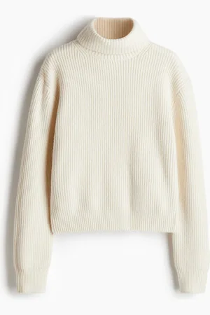 H&M Poolokauluksinen ribbineulepusero