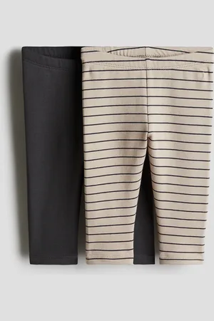 H&M 2 kpl puuvillaisia leggingsejä