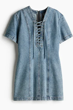 H&M Nyöritettävä farkkumekko