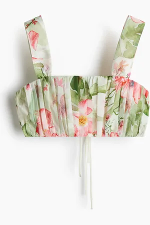 H&M Lyhyt pliseerattu toppi