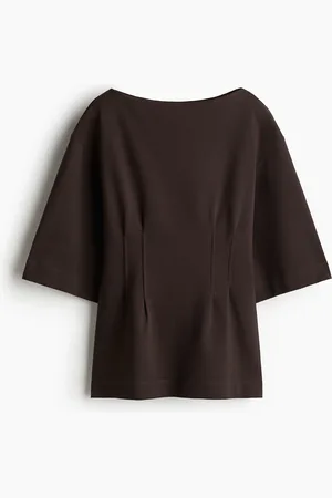 H&M Kapeavyötäröinen T-paita