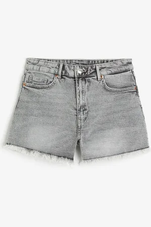 H&M Korkeavyötäröiset farkkushortsit