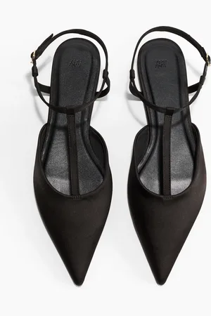H&M Pointed satin sandals