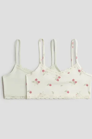 H&M 2 kpl pitsireunaisia naruolkaintoppeja