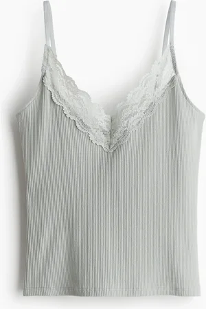 H&M Pitsireunainen naruolkaintoppi