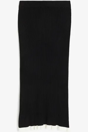H&M Röyhelöreunainen ribbineulottu kynähame