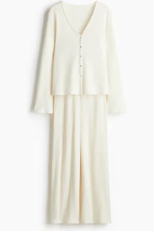 H&M Ribbed jersey pyjamas