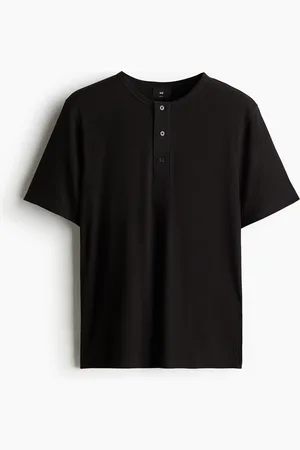 H&M Ribattu T-paita Slim Fit