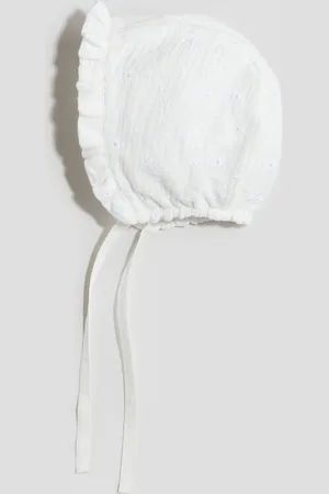 H&M Broderie anglaise -musliinihilkka