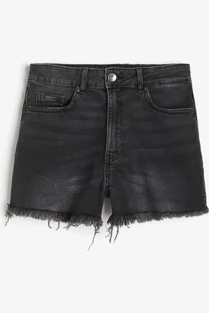H&M Korkeavyötäröiset farkkushortsit