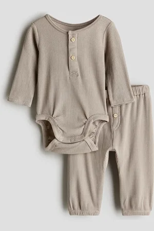 H&M Kaksiosainen puuvillatrikoinen setti