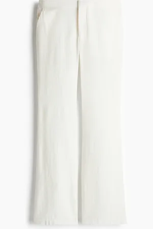 H&M Linen-blend tailored trousers