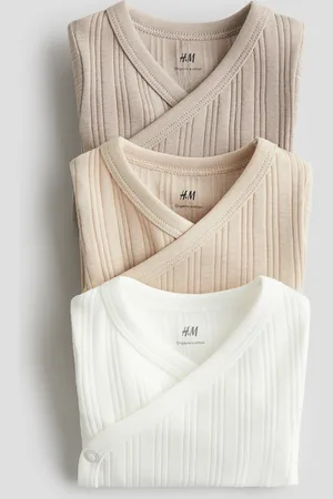 H&M 3 kpl ribattuja kietaisubodyja