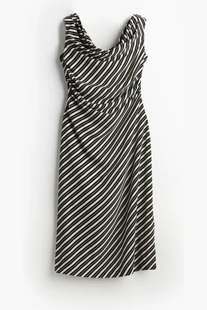 H&M Poimutettu one shoulder -mekko