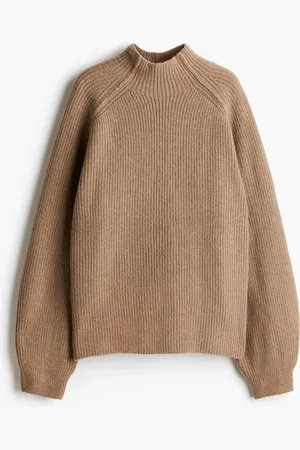 H&M Puolipoolokauluksinen ribbineulepusero