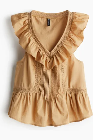 H&M Röyhelöreunainen puuvillatoppi