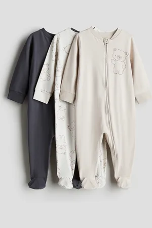 H&M 3 kpl vetoketjullisia unipukuja
