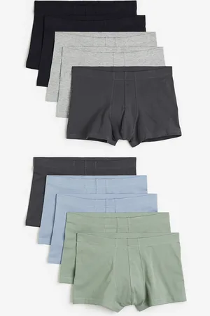 H&M 10 kpl lyhyitä puuvilla-alushousuja