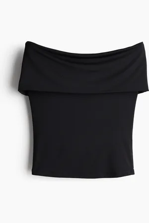 H&M Off shoulder -trikoopusero