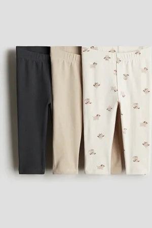 H&M 3 kpl puuvillaisia leggingsejä