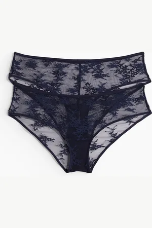 H&M 2 kpl pitsisiä hipster-alushousuja