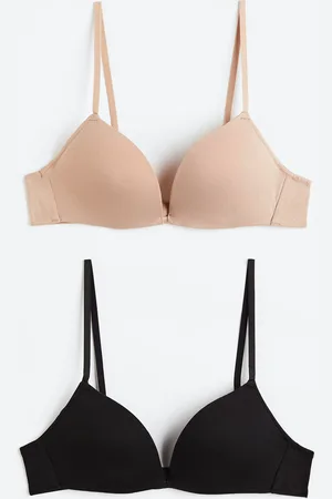 H&M 2 kpl kaarituettomia push up -rintaliivejä