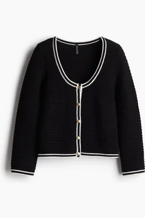 H&M Syväuurroksinen kuvioneuletakki