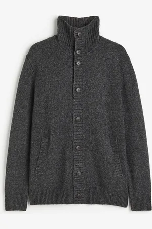 H&M Savupiippukauluksinen neuletakki Regular Fit