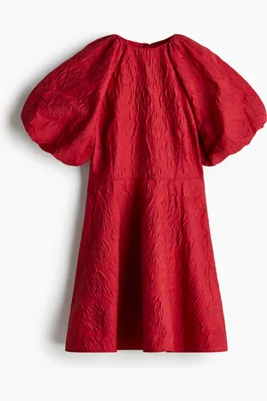 H&M Taakse solmittava jakardikankainen mekko