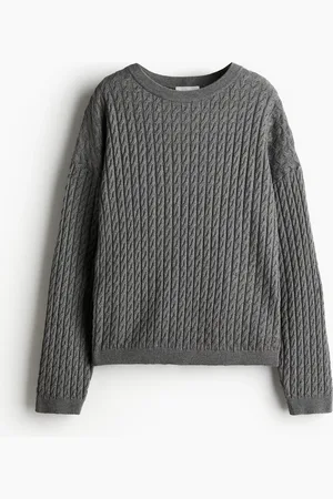 H&M Kashmirsekoitteinen palmikkoneulepusero